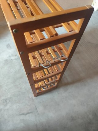 Zapatero / botellero de madera