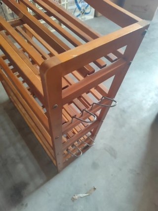 Zapatero / botellero de madera