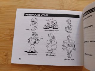 MANUAL DUCK TALES ESPAÑOLIZADO NINTENDO NES