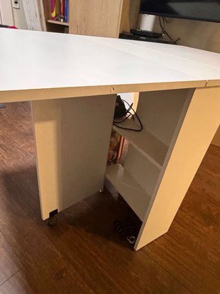 Mesa plegable blanca