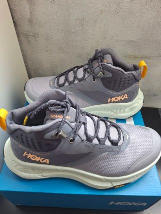 Hoka Hike Mujer Talla 38 Gris Naranja