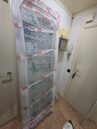 Puerta interior maciza blanca lacada 72,5 cm