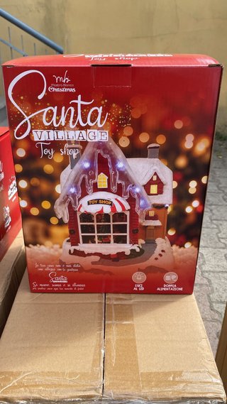 Villaggio Natalizio Santa Village con Luci LED