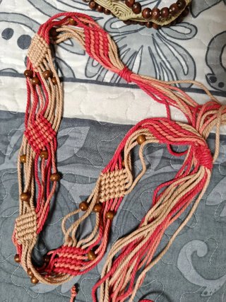2 Cinture Macramé con Perline