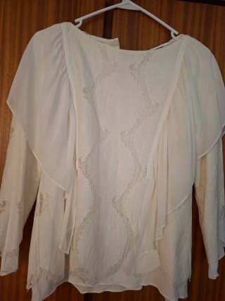 Blusa M.Dutti crudo Encaje