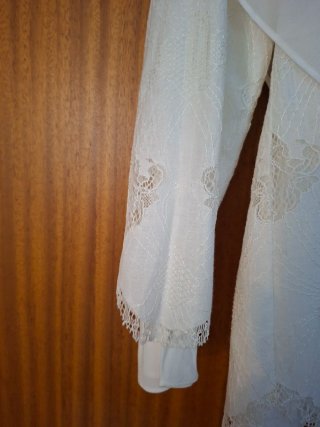 Blusa M.Dutti crudo Encaje