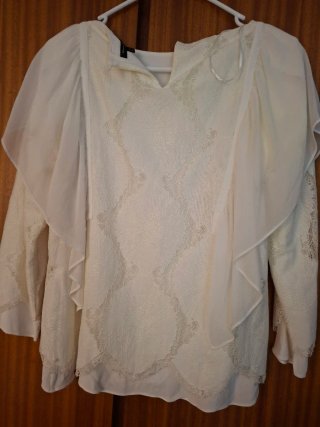Blusa M.Dutti crudo Encaje