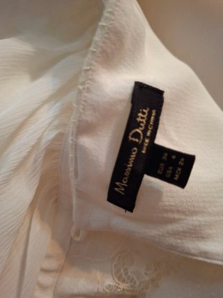 Blusa M.Dutti crudo Encaje