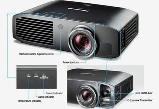 Panasonic PT-AT6000E, videoproiettore full HD 3D
