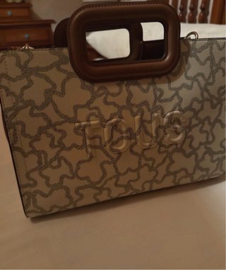 Bolso Tous mediano beige y marrón ORIGINAL