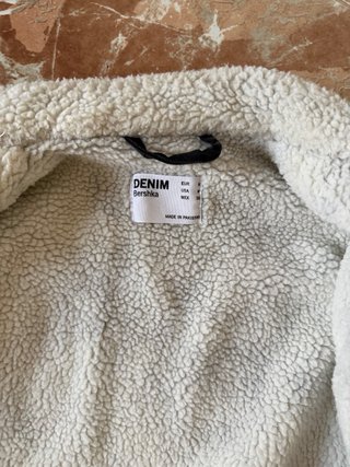 Chaqueta vaquera negra con forro