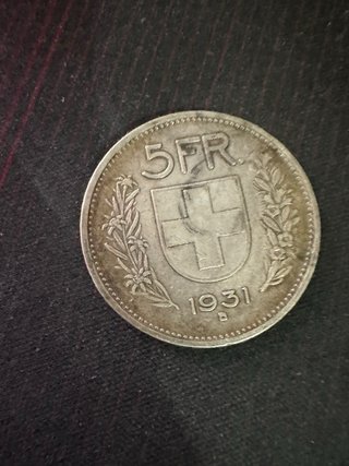 5 Francos Suizos 1931