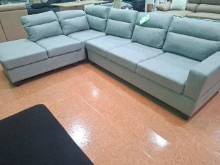 Sofá Rinconera Gris Tela