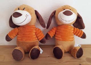 Due cagnolini di peluche Animali Colorati