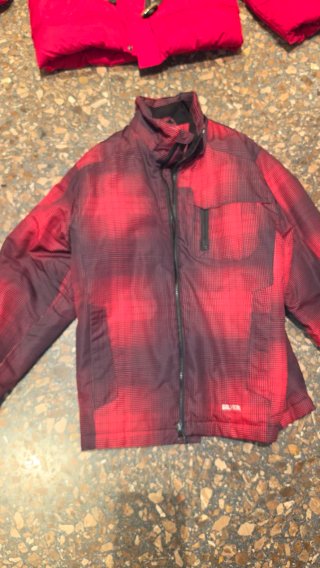 Chaqueta Silver a cuadros roja y negra