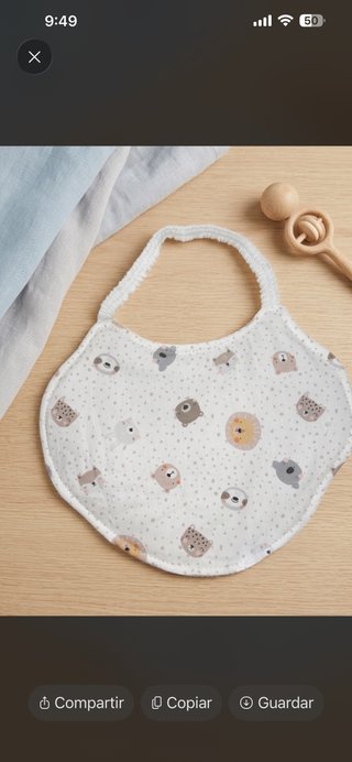 Set de bebé: bolso, neceser y babero