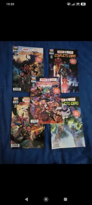 Lote Fortnite x Marvel: conflicto cero 1-5