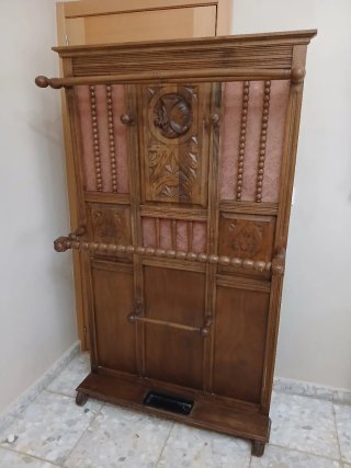 Precioso perchero recibidor antiguo madera