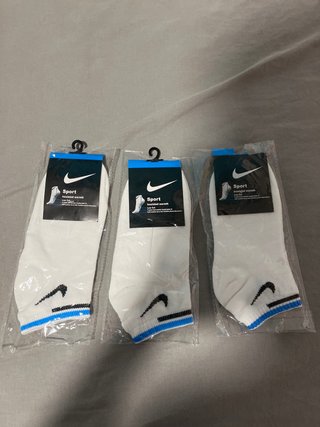 3 Pares Calcetines Nike Deportivos Blancos