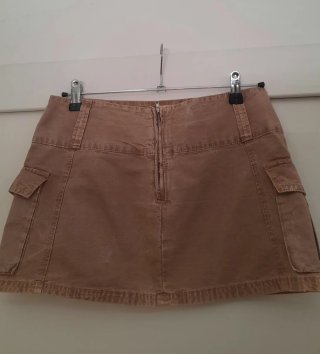 Minifalda cargo marrón
