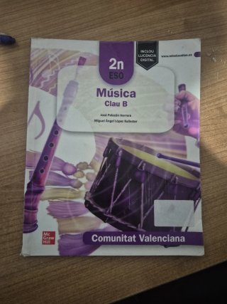 Música Clau B - 2n ESO. Comunitat Valenciana