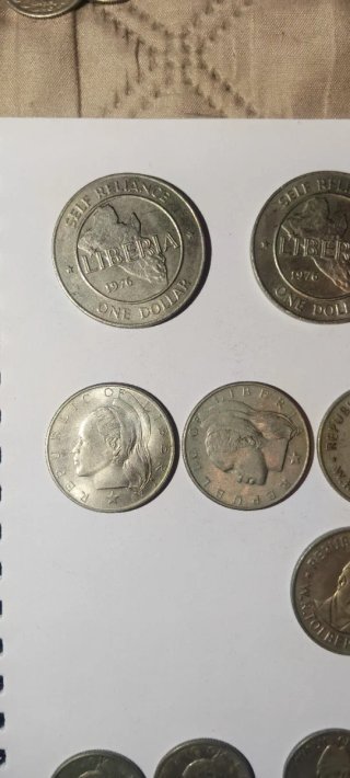 Lote 17 Monedas Liberia