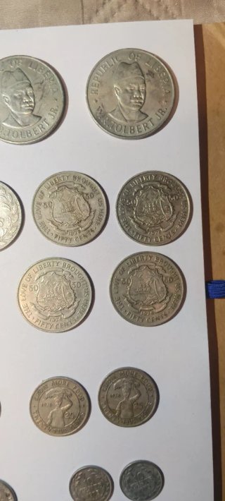 Lote 17 Monedas Liberia