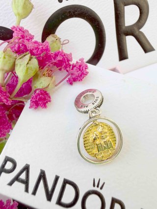 Pandora Charm Colgante Dorado y Plateado