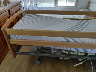 Cama articulada eléctrica madera