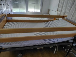 Cama articulada eléctrica madera
