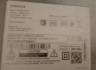 TV Samsung UE50AU7105K Panel Roto