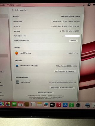 MacBook Pro 13” 2017 + Ratón Apple