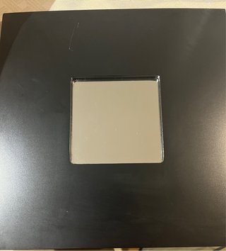 Espejo IKEA MALMA negro 26x26