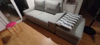 Sofá KIVIK 2 plazas + reposapiés Ikea NUEVOS