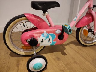 Bicicleta infantil Btwin rosa