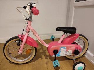 Bicicleta infantil Btwin rosa