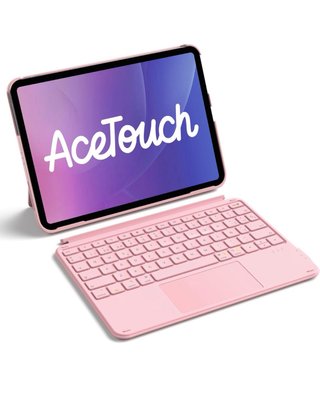 Funda con Teclado Inateck para iPad Rosa