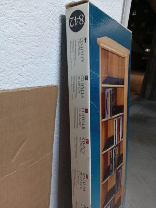Estantería CD Madera 36x19x87cm