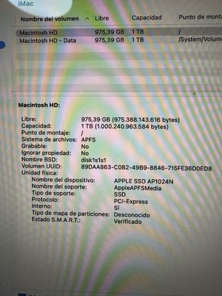 iMac 27 6C/8GB/1TB/RP5300