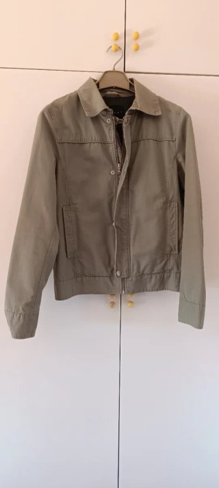 Giacca Sisley Verde Oliva Made in Italy Taglia 46