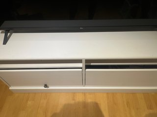 Mueble TV IKEA blanco madera