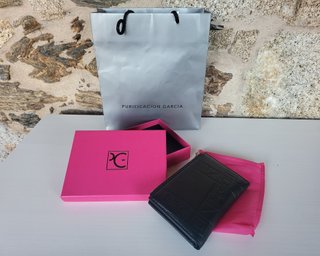 Monedero Piel Purificación García Negro