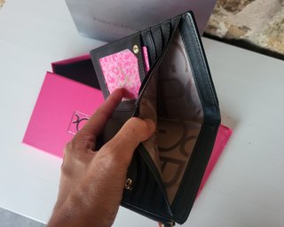 Monedero Piel Purificación García Negro