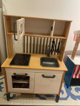 Cocina infantil Ikea madera