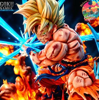 Figura Resina Goku Namek Kamehameha DBZ