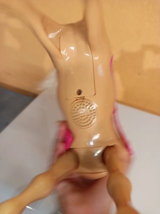 Cavallino Barbie con Sella Rosa