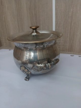 Sopera Alpaca Vintage Plateada con asas 640513926