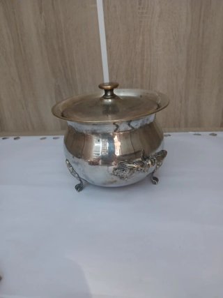 Sopera Alpaca Vintage Plateada con asas 640513926