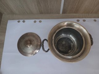 Sopera Alpaca Vintage Plateada con asas 640513926