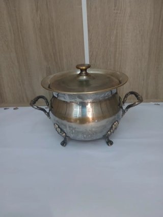 Sopera Alpaca Vintage Plateada con asas 640513926